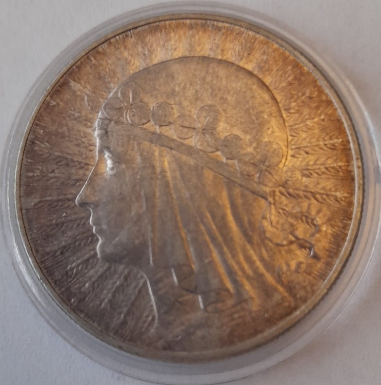 Moneta 10 złotych 1932 Głowa Kobiety rewers