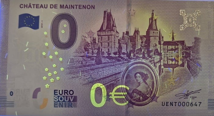 0 euro Francja Chateau de Mainteon 2019 uv