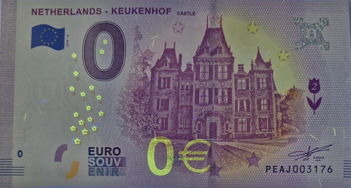 0 euro Niderlandy Keukenhof Castle 2019 uv