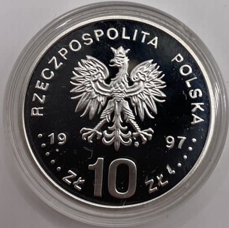 Moneta 10 zł Nagano 1998 awers