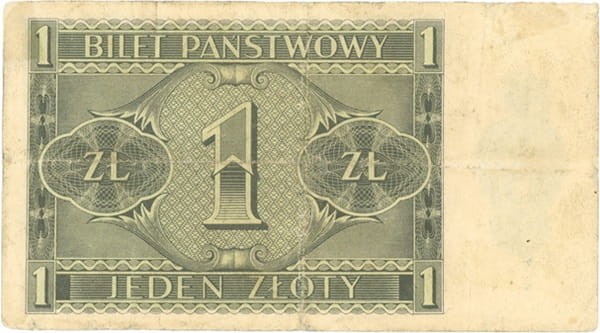 Banknot 1 zł 1938 Bolesław Chrobry awers