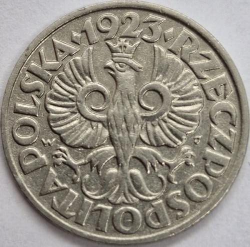 Moneta 20 groszy 1923 stan 2 awers