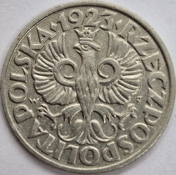 Moneta 20 groszy 1923 stan 2 awers