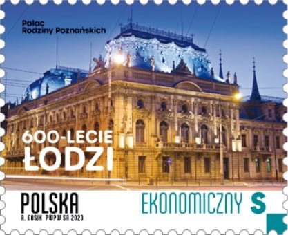 Znaczek 600-lecie Łodzi FDC 2023