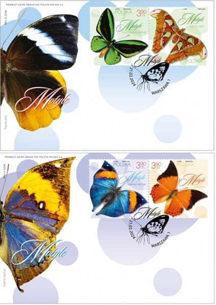Koperty FDC motyle 2024