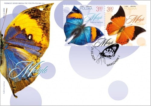 Koperty FDC motyle 2024 kallima