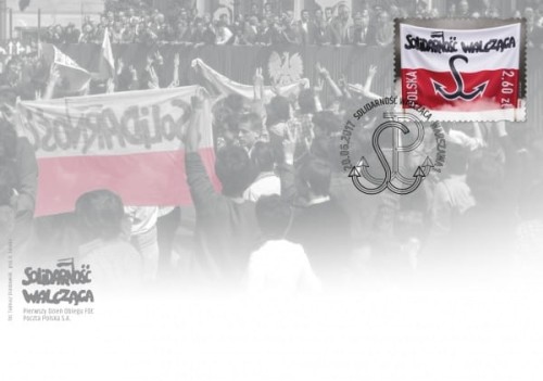 Koperta FDC Solidarność Walcząca 2017 r.