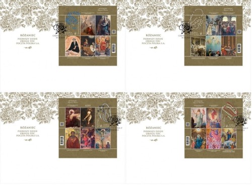 Koperty FDC Różaniec 2023 komplet 2277-2280