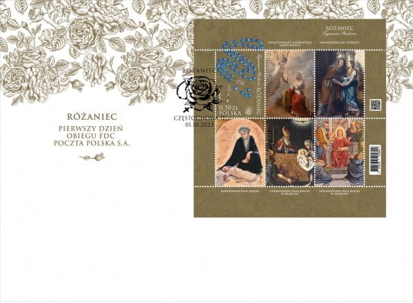 Koperty FDC Różaniec 2023 komplet 2277