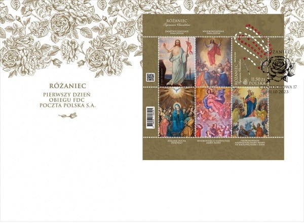 Koperty FDC Różaniec 2023 komplet 2280