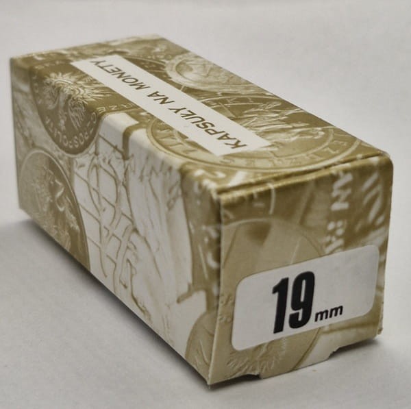 Kapsle na monety Kolekcjoner 19 mm 10 szt box