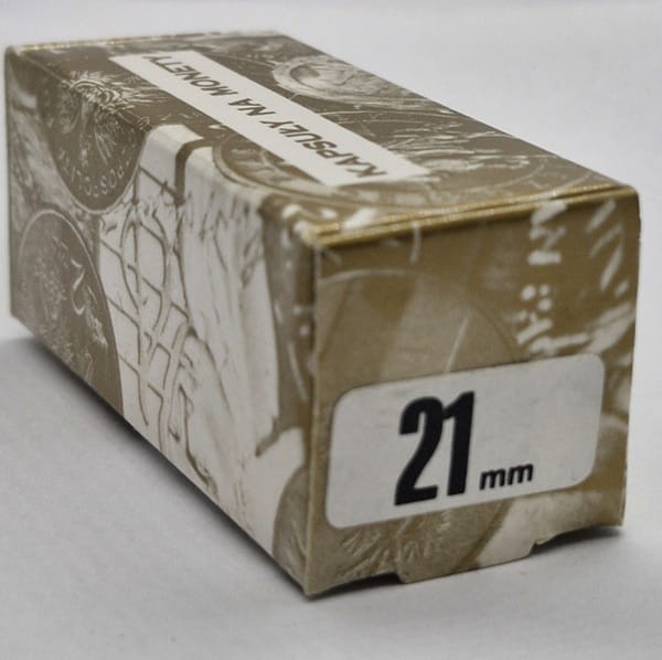 Kapsle na monety Kolekcjoner 21 mm box