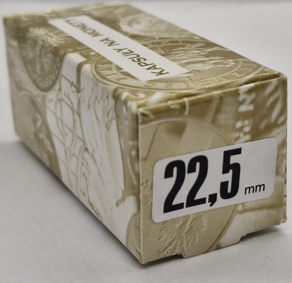 Kapsle na monety Kolekcjoner 22,5 mm box