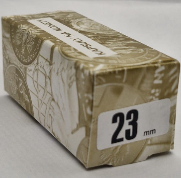 Kapsle na monety Kolekcjoner 23 mm box