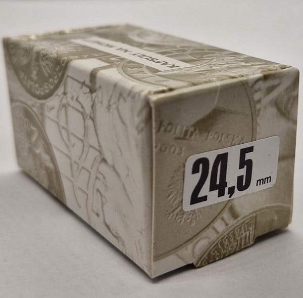 Kapsle na monety Kolekcjoner 24,5 mm box