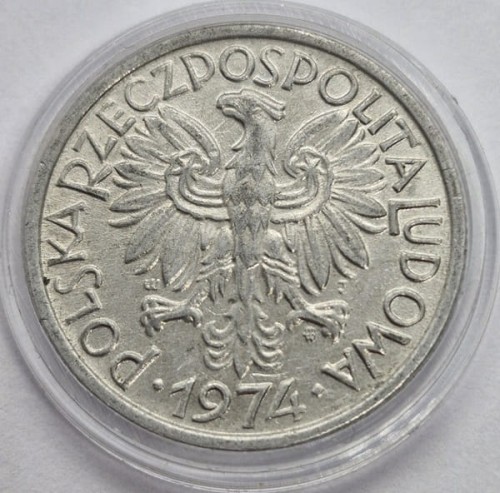 Moneta 2 złote Jagody 1974 stan 2 awers