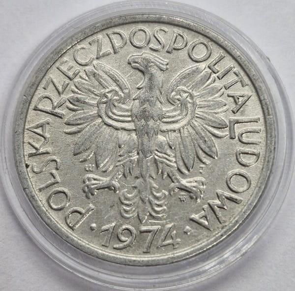 Moneta 2 złote Jagody 1974 stan 2 awers