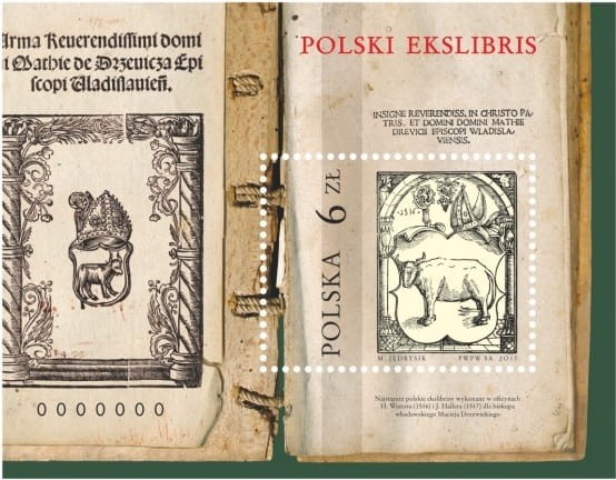 Znaczki Polski Ekslibris Blok 2017 r.