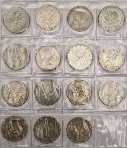 Zestaw monety okolicznościowe PRL 1967-1984 15 szt awers