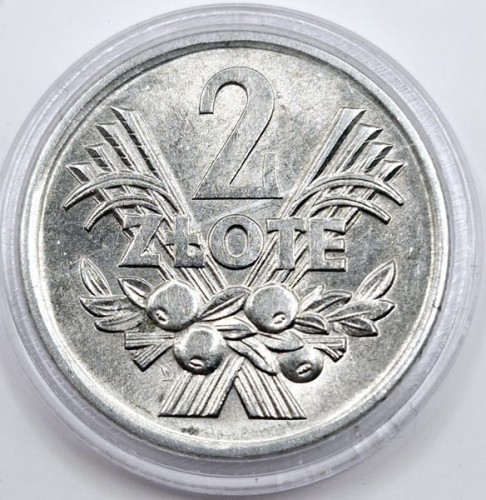 Moneta 2 złote Jagody 1971 rewers