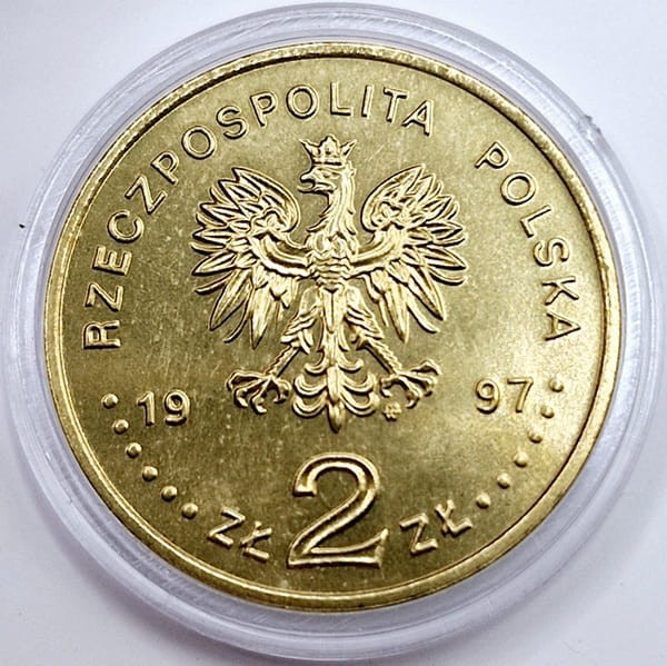 Moneta okolicznościowa 2 zł Stefan Batory 1997 awers