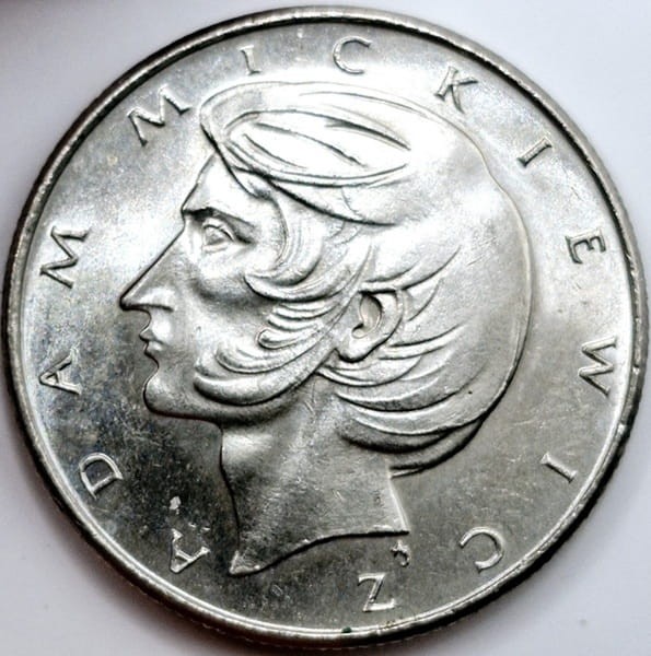 Moneta 10 złotych Adam Mickiewicz 1976 rewers