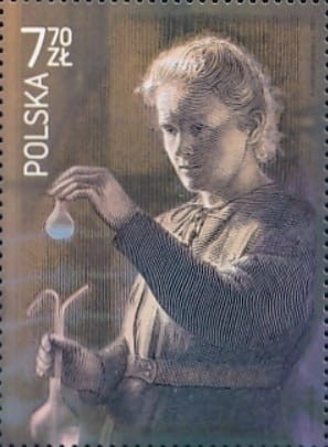 Znaczek Maria Skłodowska-Curie 1