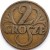 Moneta 2 grosze 1936 stan 2 rewers