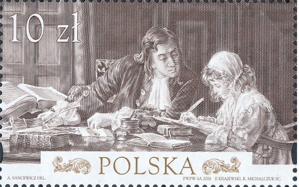Znaczek 460 lat Poczty Polskiej Blok 2018