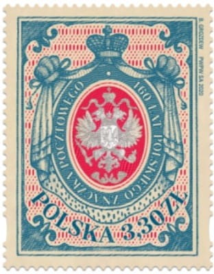 Znaczek 160 lat polskiego znaczka pocztowego 2020 5034