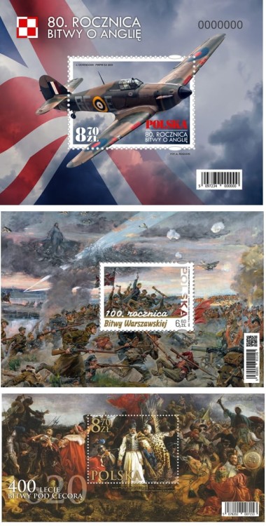 Wielkie Bitwy - Zestaw 3 Bloków Numerowanych 2020 r