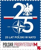 Znaczek 25 lat Polski w NATO 2024