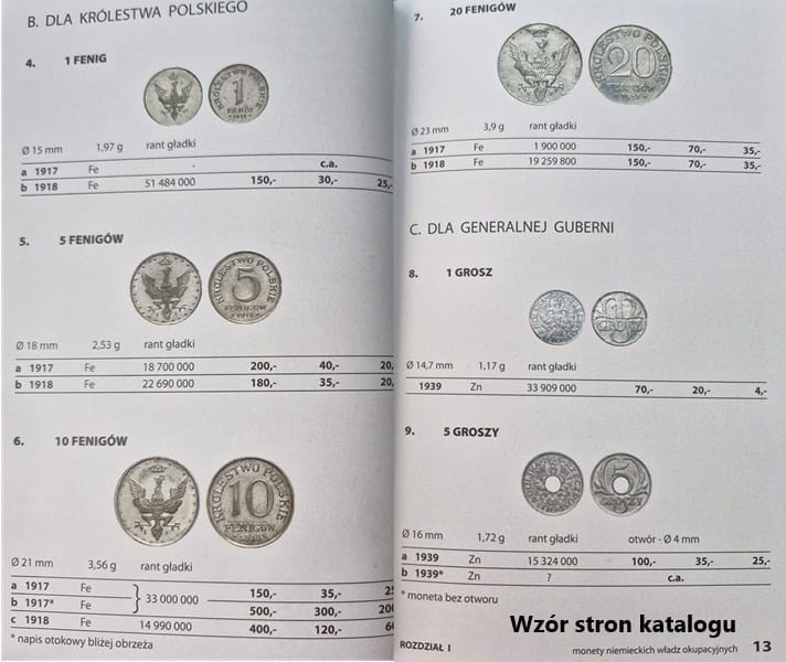 Katalog monet polskich Janusz Parchimowicz 2025 środek