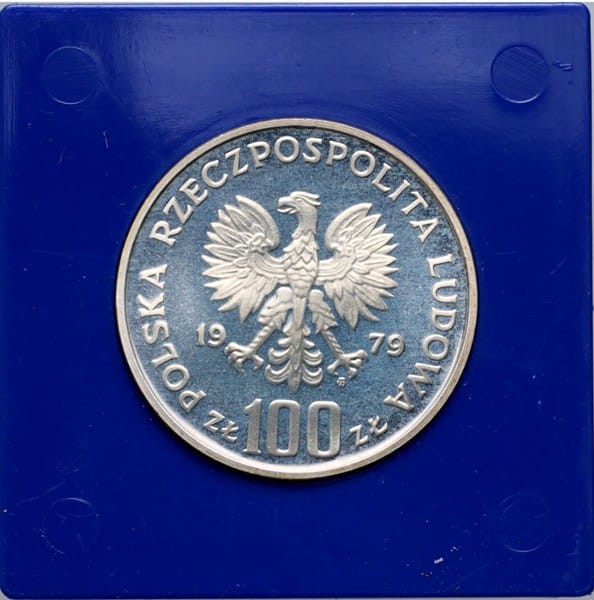 Moneta 100 zł Ludwik Zamenhof 1979 awers