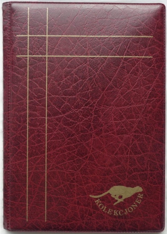 Klaser bordo gładki Kolekcjoner