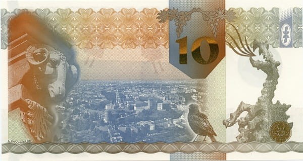 Kraków PWPW 2010 banknot testowy awers