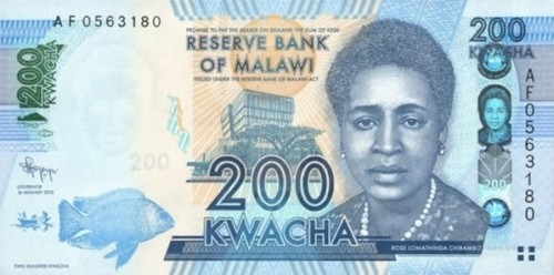 Malawi Banknot 200 Kwacha 2012 awers