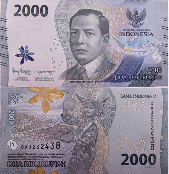 Indonezja banknot 2000 rupii 2022