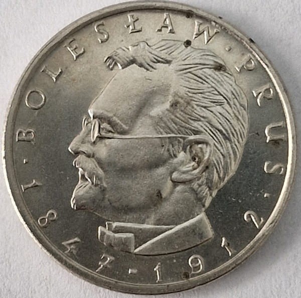 Moneta 10 złotych Bolesław Prus 1982 rewers