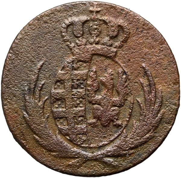 1 grosz 1812 Księstwo Warszawskie awers