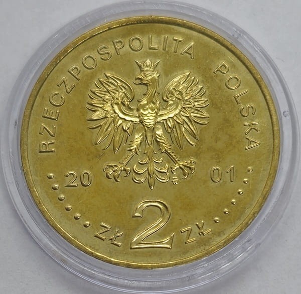 Moneta okolicznościowa 2 zł Henryk Wieniawski 2001 awers