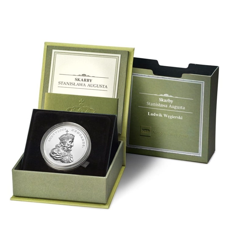 Moneta 50 zł Ludwik Węgierski 2014 r. box