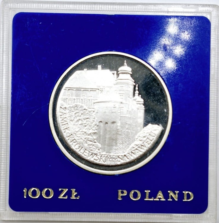 100 zł Zamek Królewski w Warszawie 1977 rewers