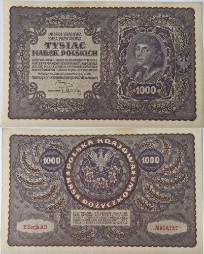 Banknot 1000 marek 1919
