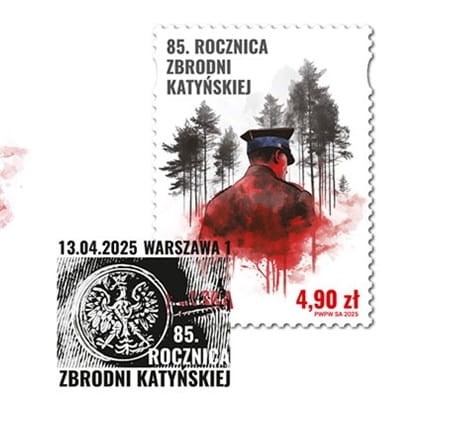 FDC stempel 85 rocznica Zbrodni Katyńskiej 2025