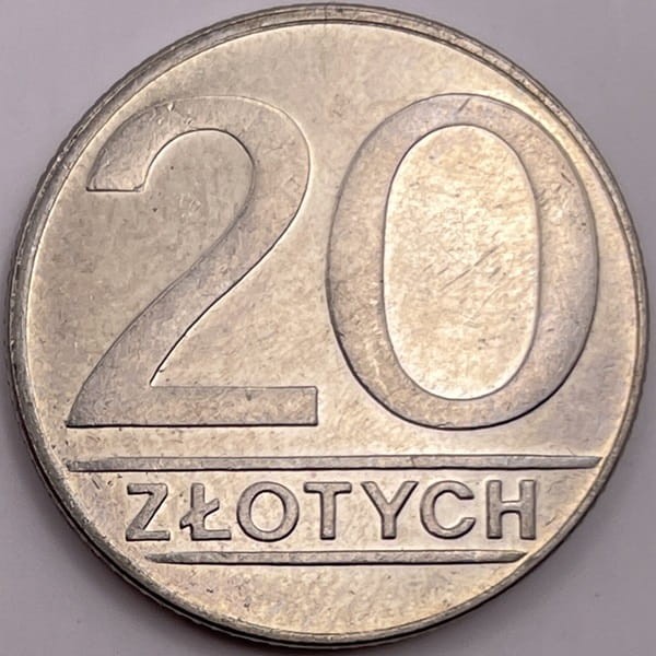 Moneta 20 złotych 1984 rewers