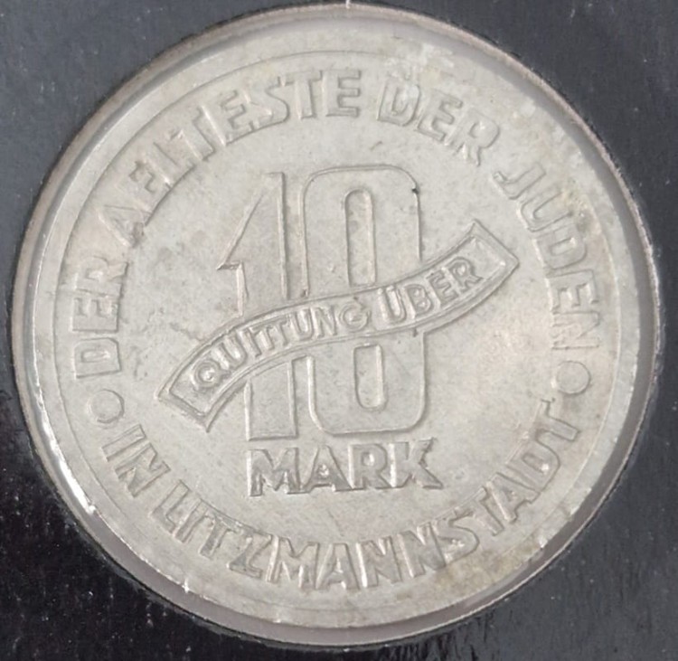 1943_10marke_getto_rewers.jpeg10 marek 1943 Getto Łódź rewers