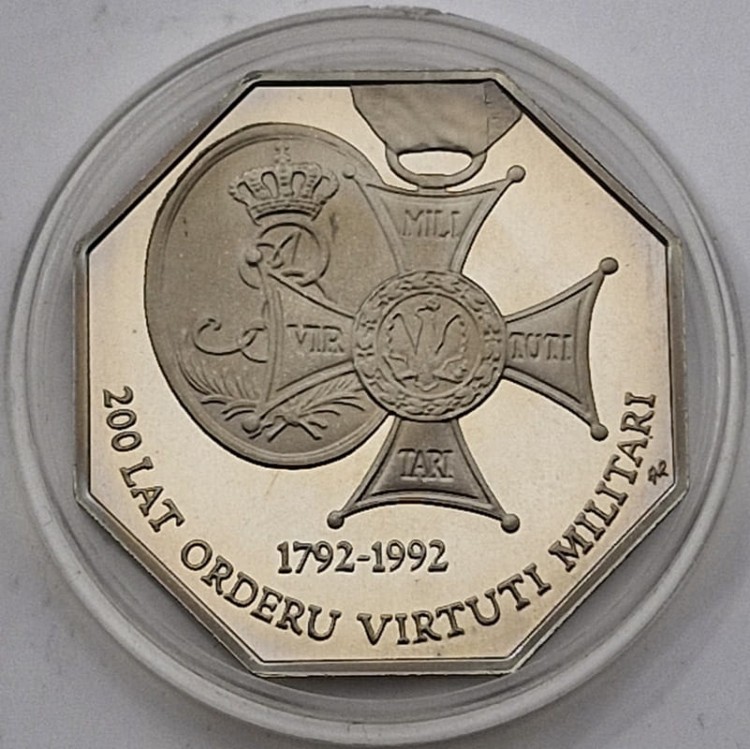 Moneta 50000 zł 200 lat orderu virtuti militari rewers
