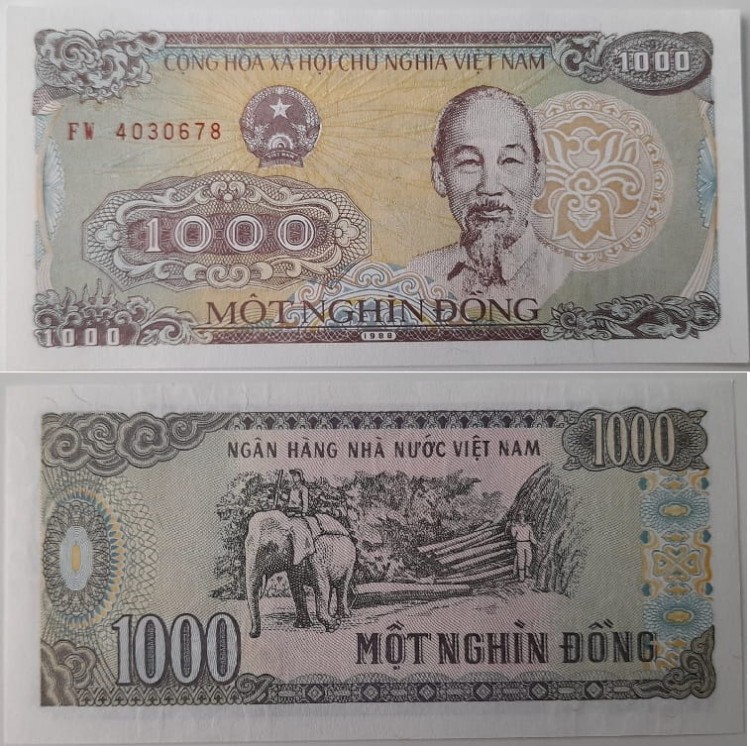 Wietnam Banknot 1000 Dong 1988