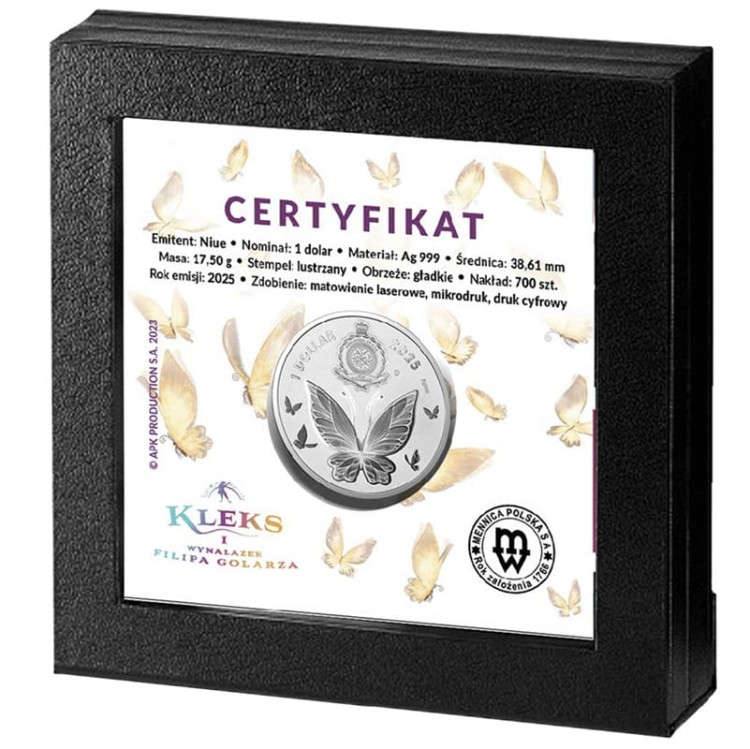 1 dolar Kleks i wynalazek Filipa Golarza 2025 box awers